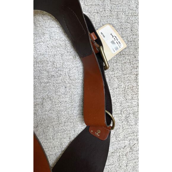 Vintage Mulberry Brown Wide Leather Belt NWT 30 - 32\